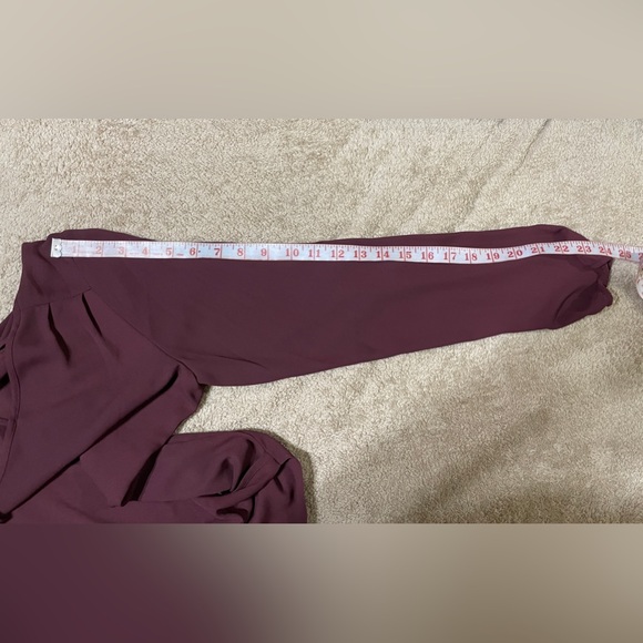 GUESS Burgundy Top Size S - Picture 6 of 8